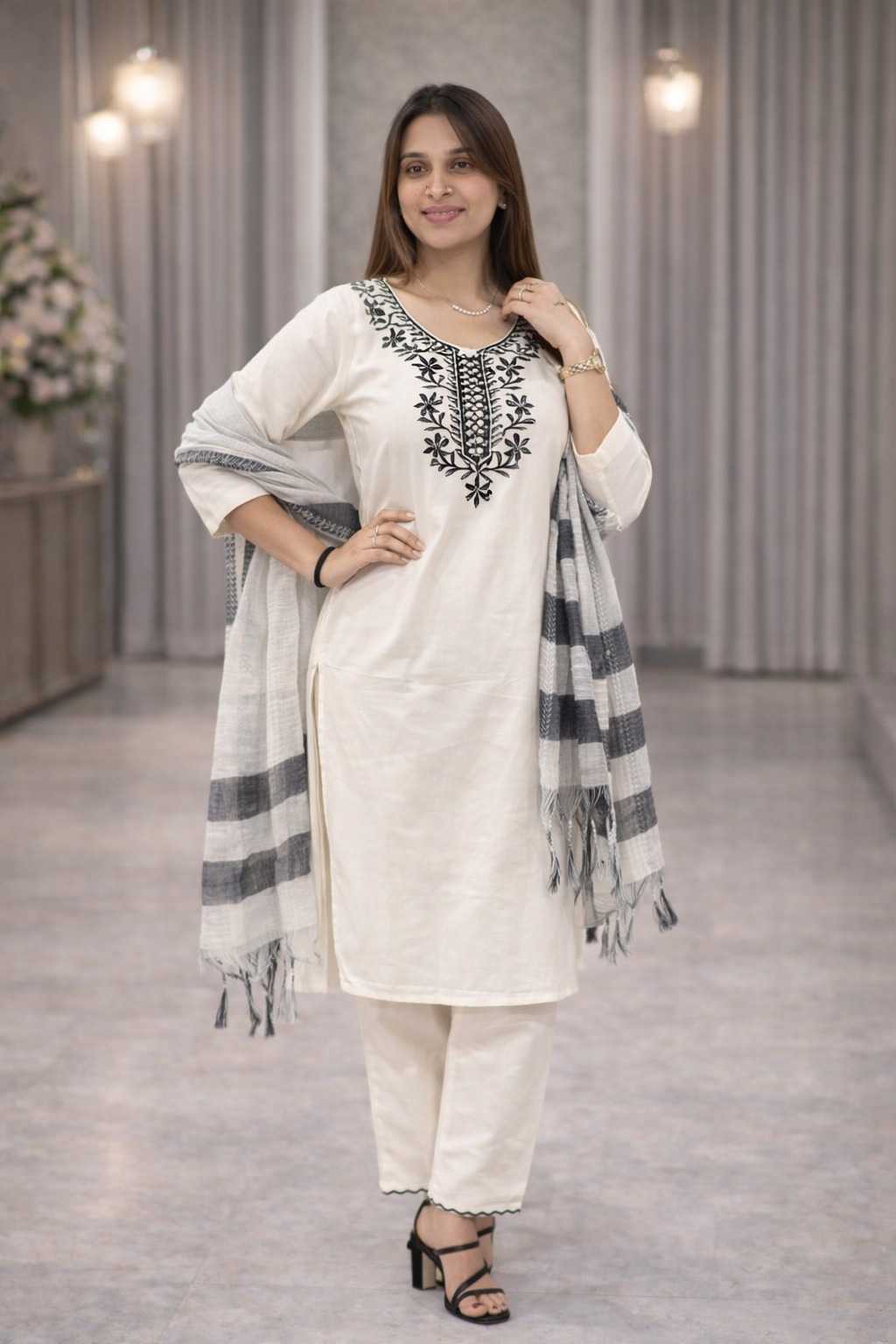 YNF Wholesale Khadi Cotton Festive Kurtis  | Surat Manufacturer