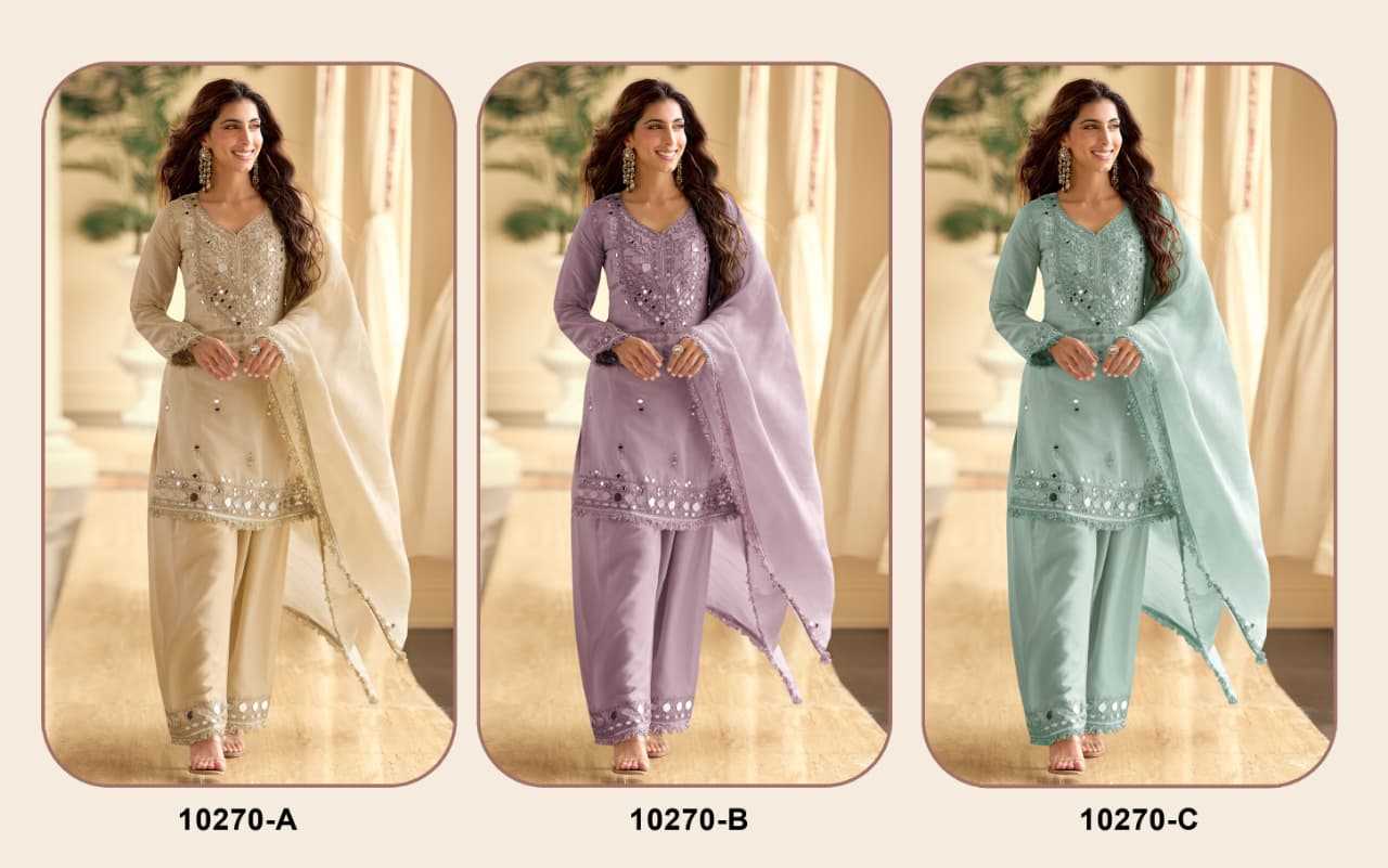 YNF Wholesale Shimmer Silk Palazzo Suit  | Surat Manufacturer