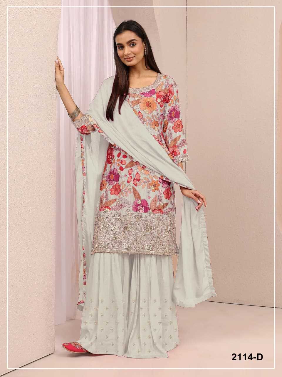 YNF Wholesale Chinon Printed Suits  | Surat Manufacturer