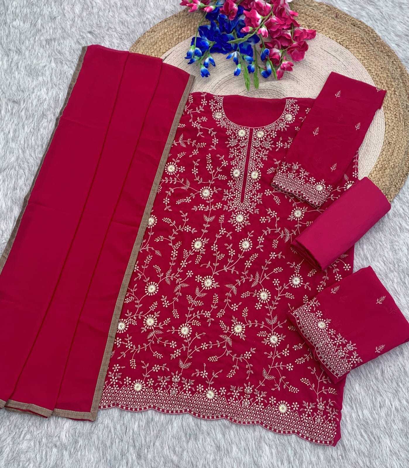 YNF Wholesale Heavy Silk Embroidery Suits  | Surat Manufacturer