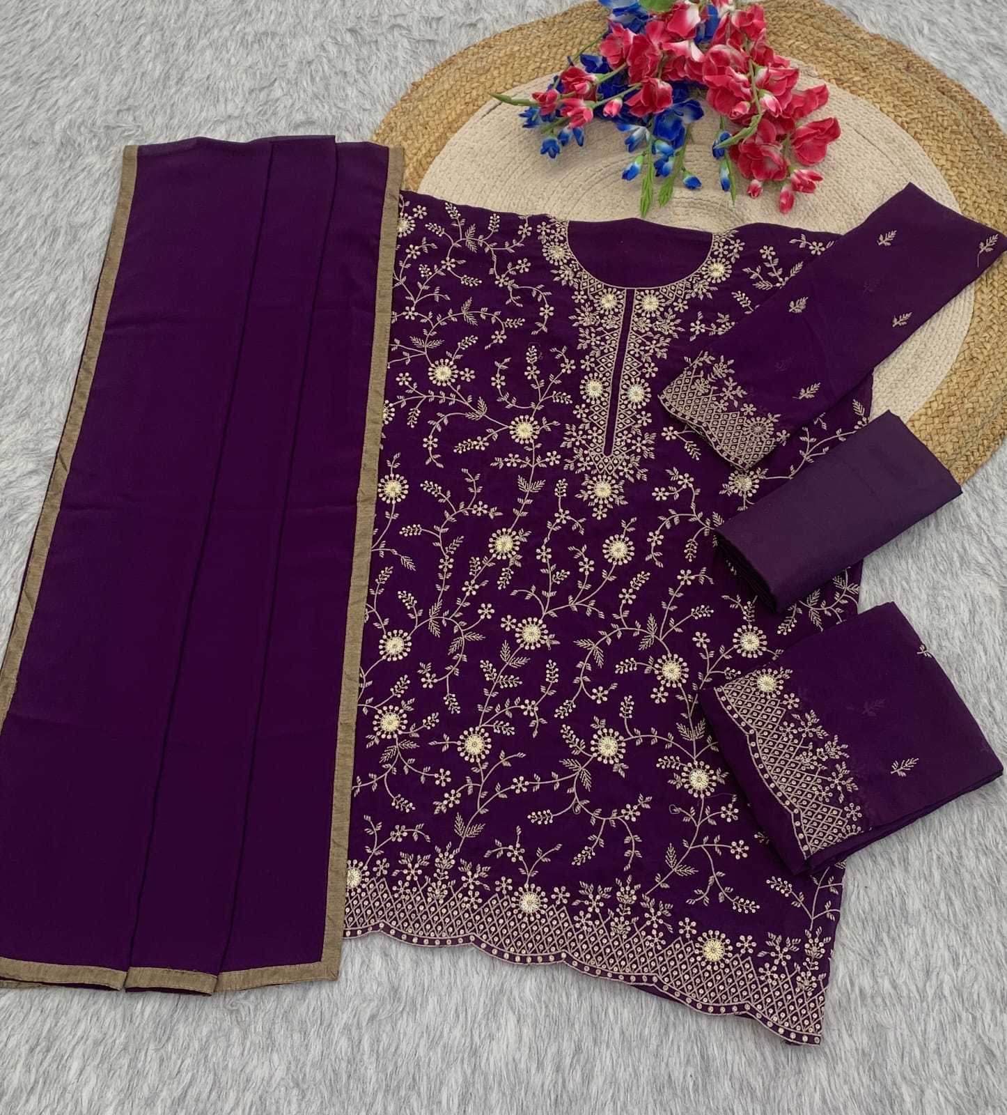 YNF Wholesale Heavy Silk Embroidery Suits  | Surat Manufacturer