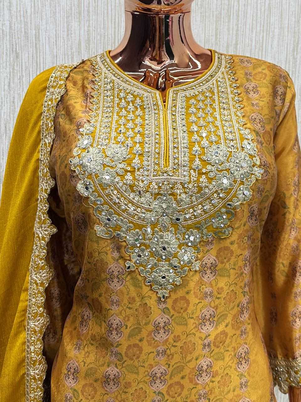 YNF Wholesale Chinon Silk Embroidery Suits  | Surat Manufacturer