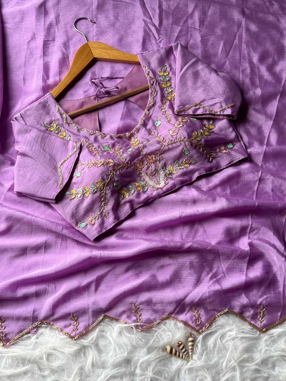 YNF Wholesale Chinon Sequence Sarees  | Surat Manufacturer