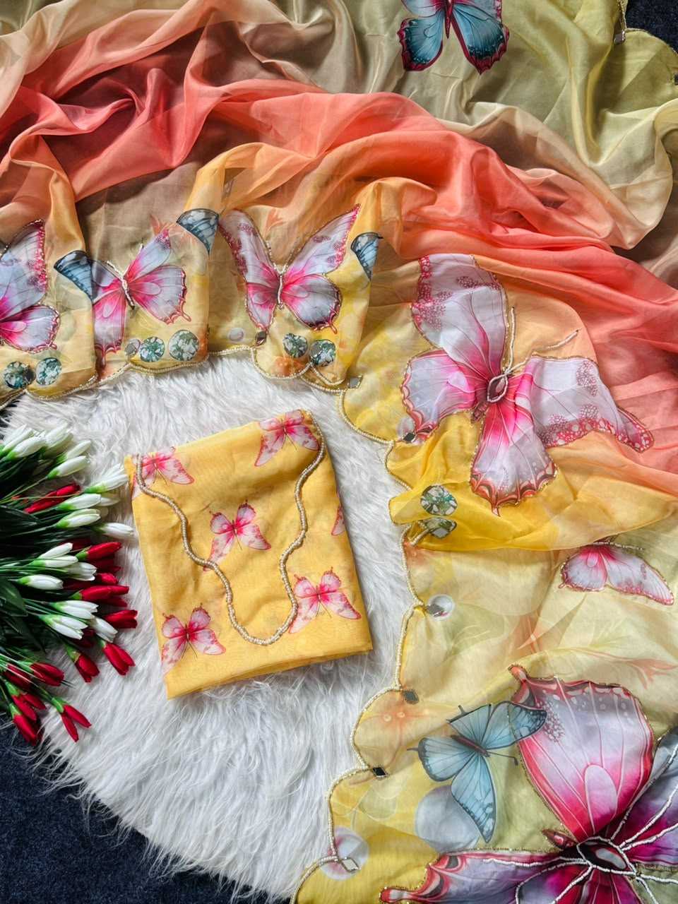 YNF Wholesale Tabby Silk Printed Sarees KESH709 Bod | Surat Manufacturer