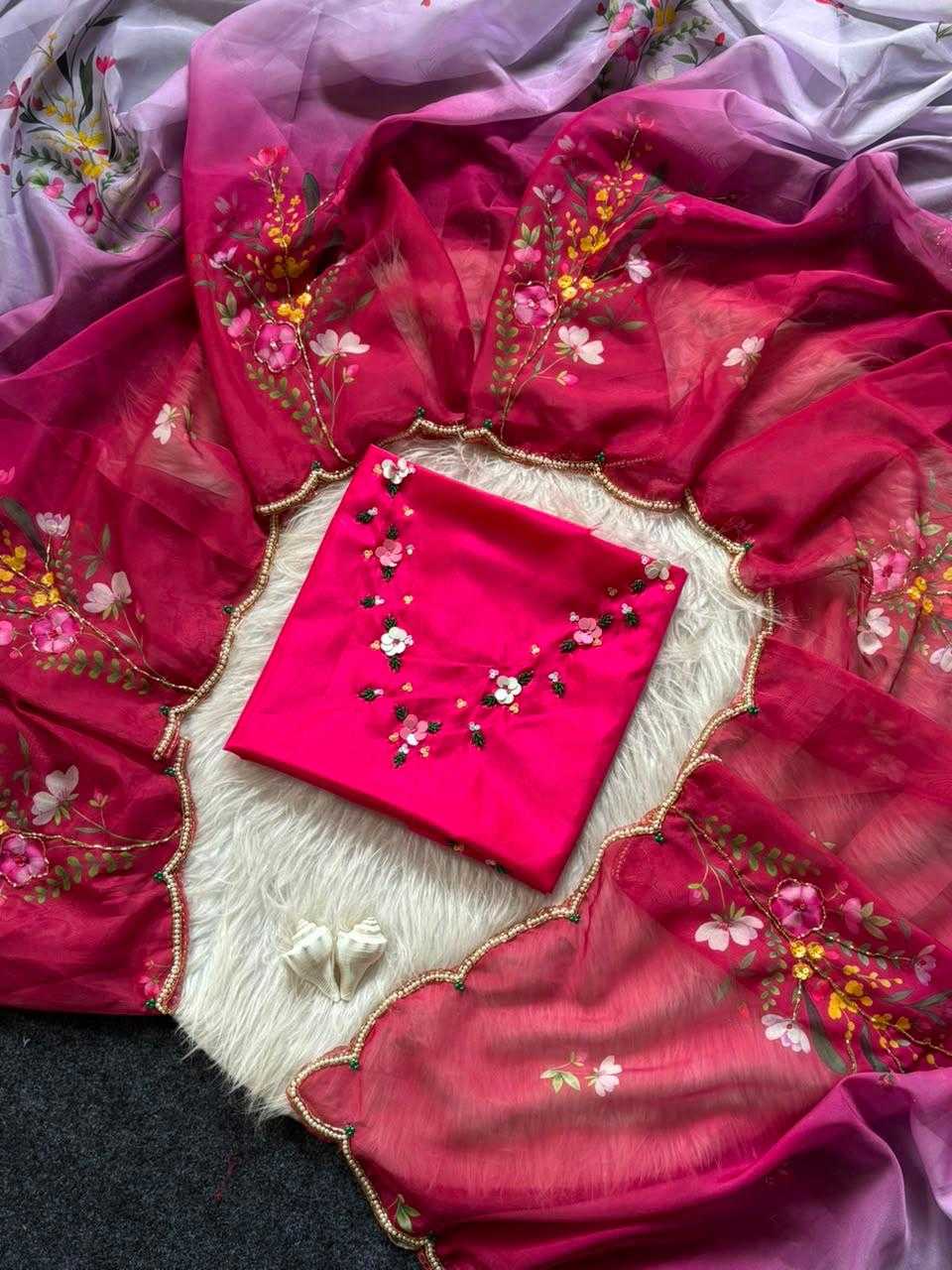 YNF Wholesale Organza Sequence Sarees  | Surat Manufacturer