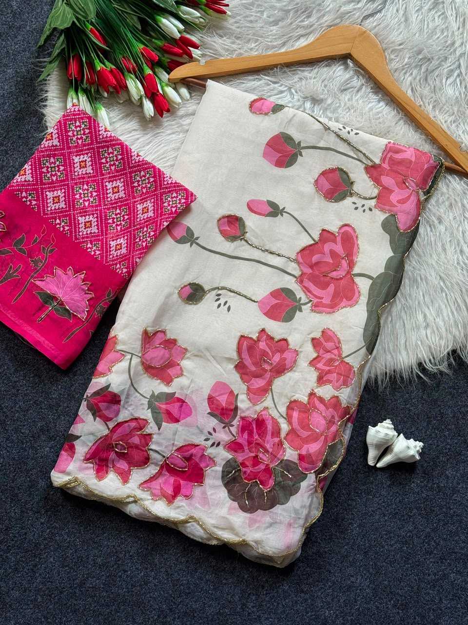 YNF Wholesale Tabby Silk Printed Sarees  | Surat Manufacturer