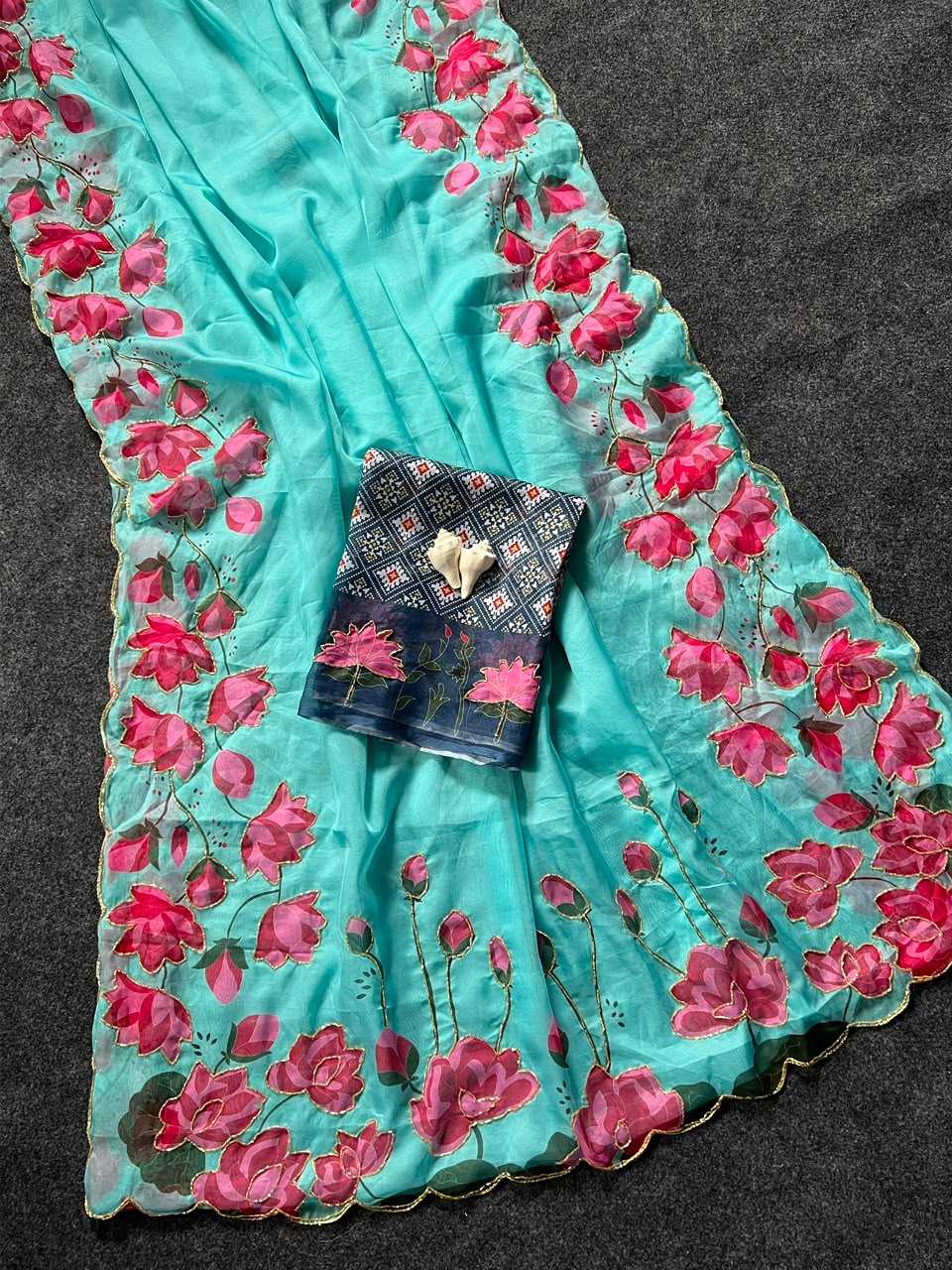 YNF Wholesale Tabby Silk Printed Sarees  | Surat Manufacturer