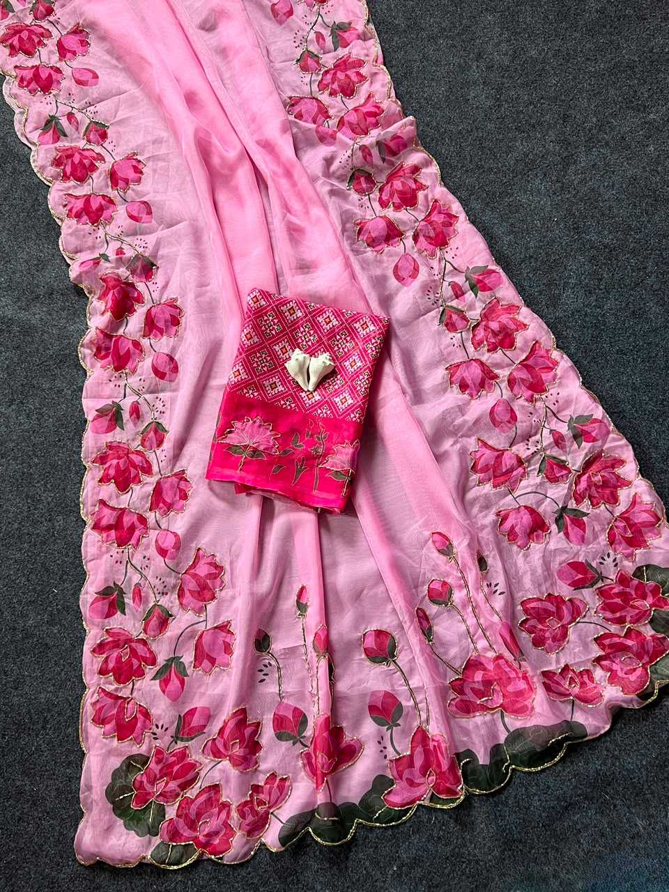 YNF Wholesale Tabby Silk Printed Sarees  | Surat Manufacturer