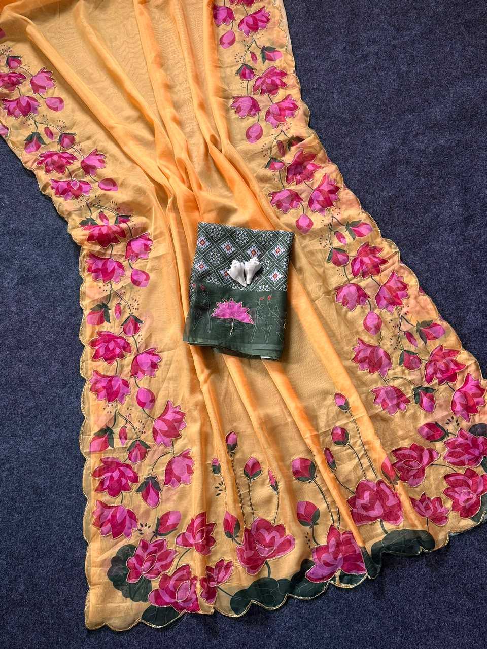 YNF Wholesale Tabby Silk Printed Sarees  | Surat Manufacturer