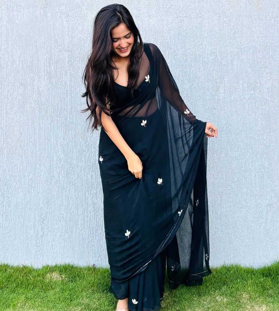YNF Wholesale Georgette Georgette Sarees KESH709 DIN | Surat Manufacturer