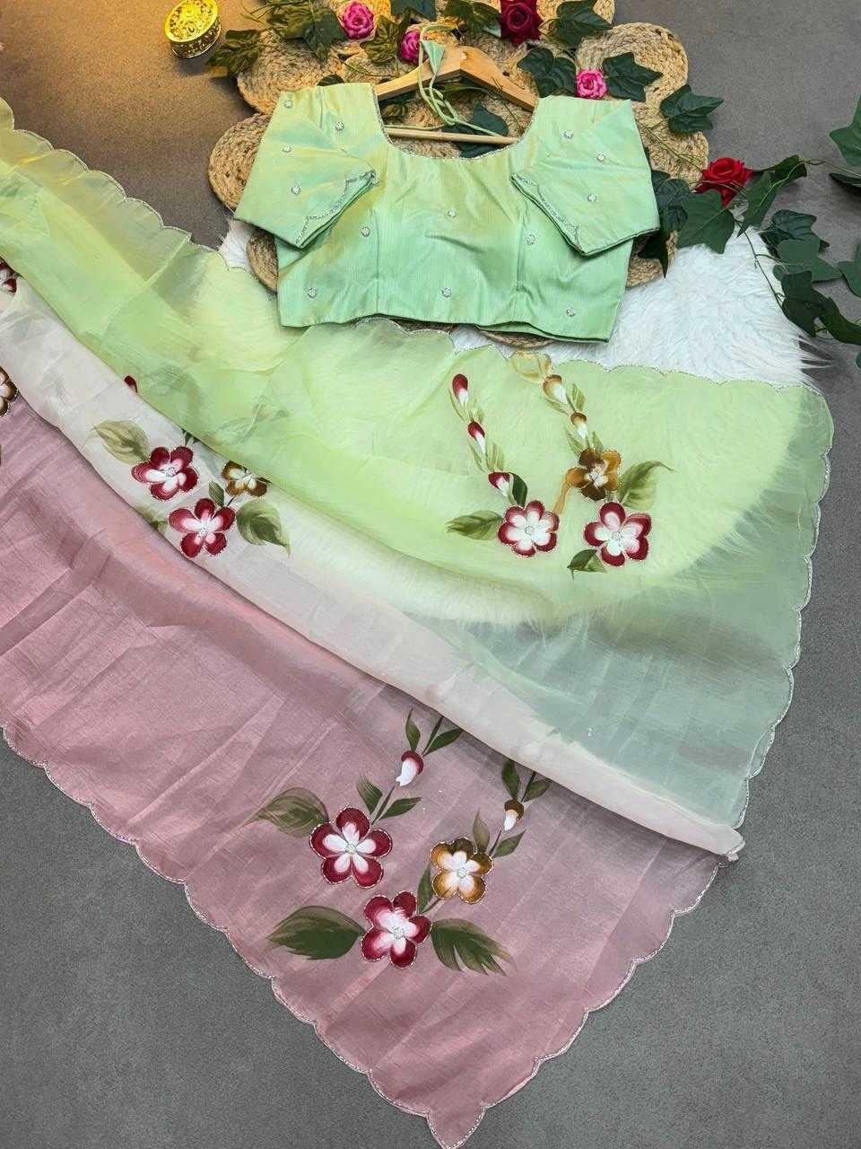 YNF Wholesale Soft Gold Crush Designer Sarees  | Surat Manufacturer