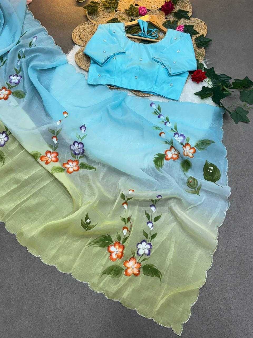 YNF Wholesale Soft Gold Crush Designer Sarees  | Surat Manufacturer
