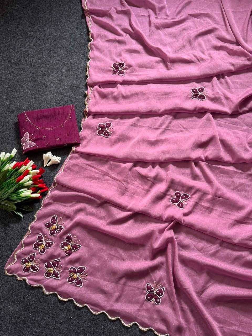 YNF Wholesale Georgette Georgette Sarees  | Surat Manufacturer