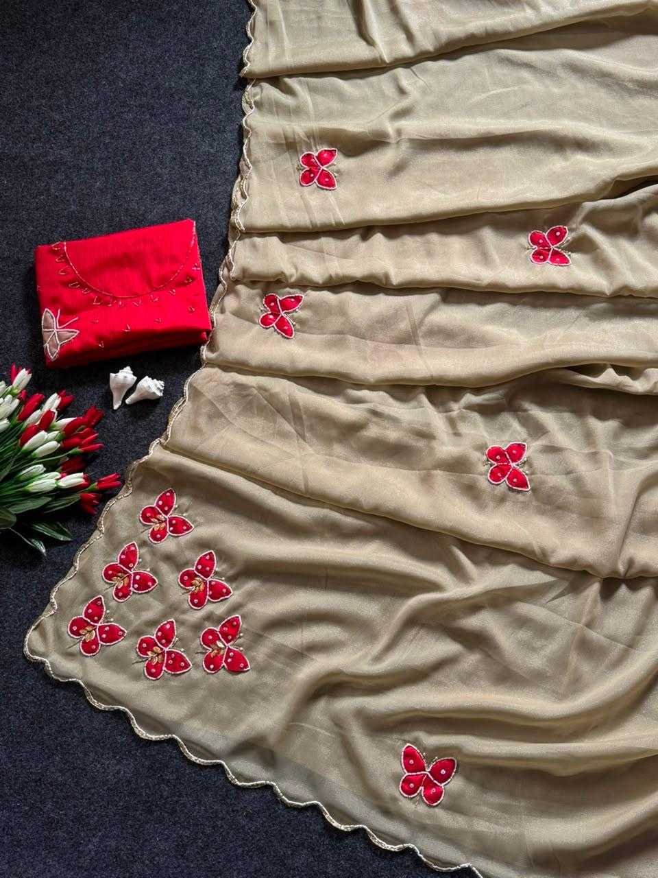 YNF Wholesale Georgette Georgette Sarees  | Surat Manufacturer