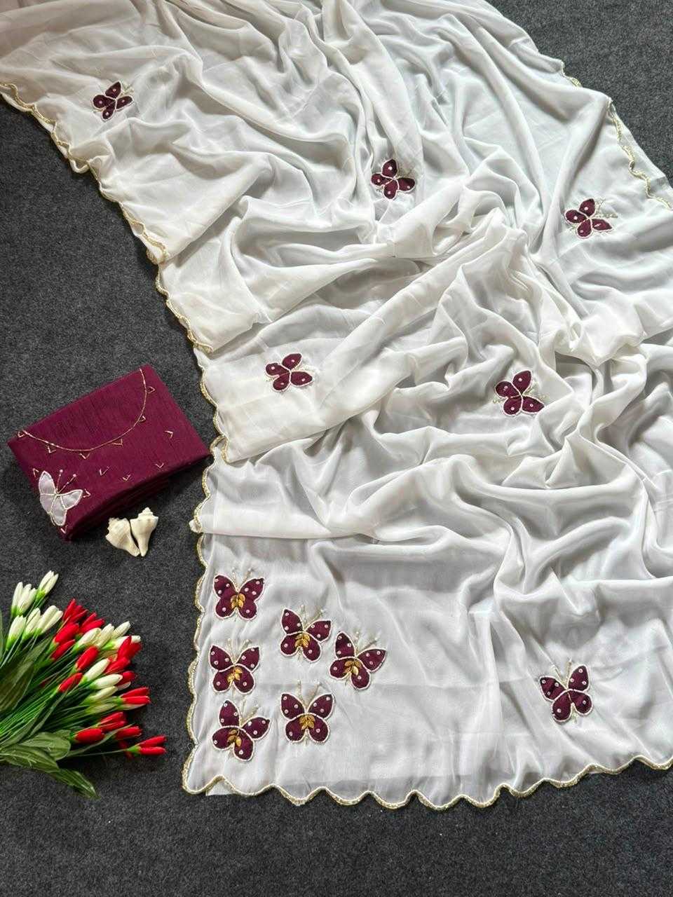 YNF Wholesale Georgette Georgette Sarees  | Surat Manufacturer
