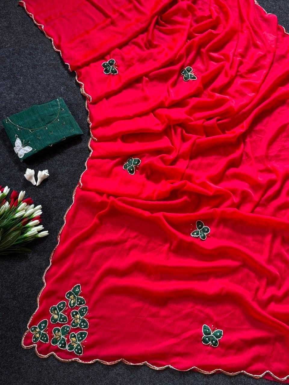 YNF Wholesale Georgette Georgette Sarees  | Surat Manufacturer