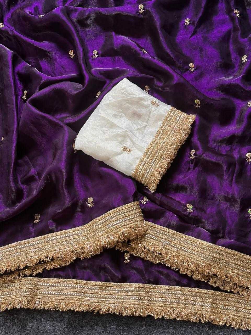 YNF Wholesale Space Silk Sequence Sarees  | Surat Manufacturer