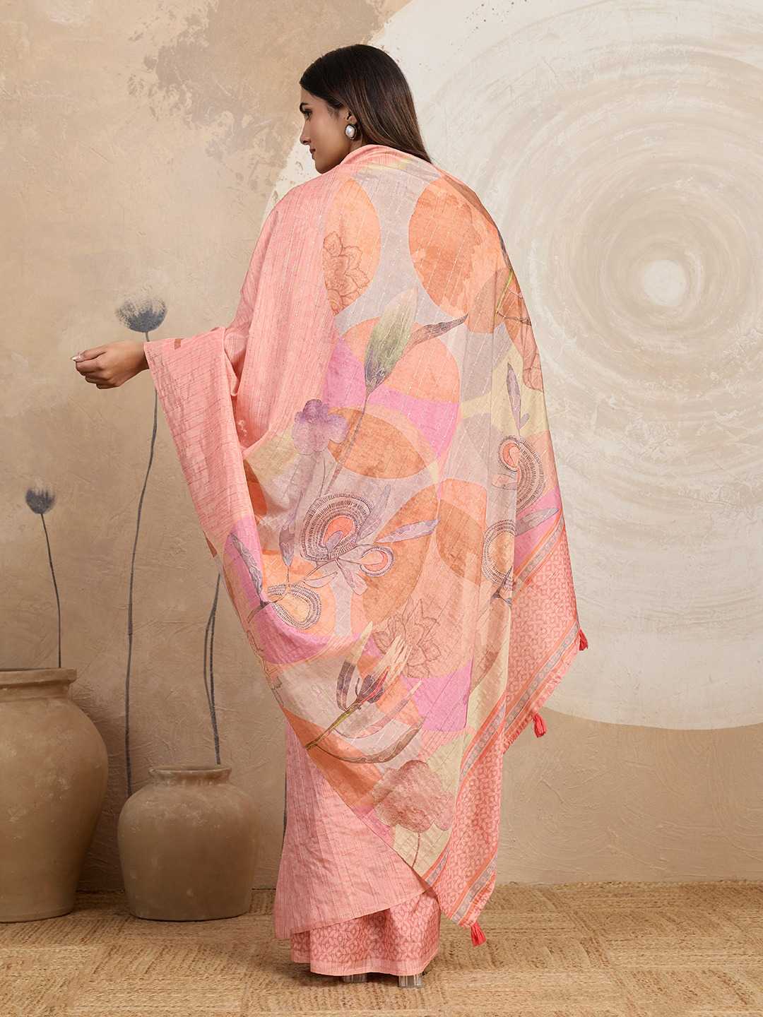 YNF Wholesale Jacquard Floral Sarees  | Surat Manufacturer