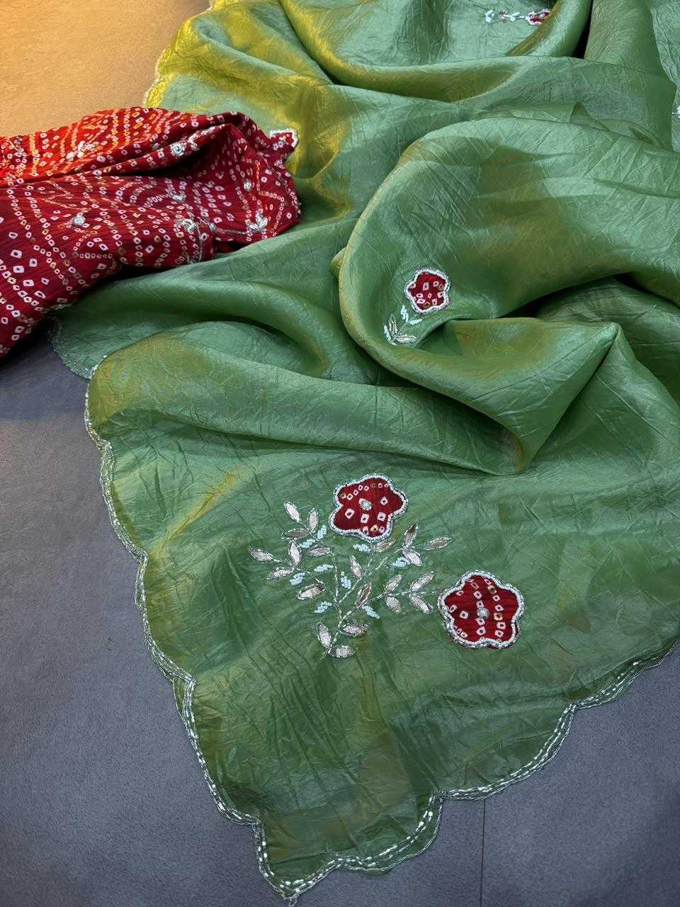 YNF Wholesale Soft Gold Crush Hand Work Sarees  | Surat Manufacturer