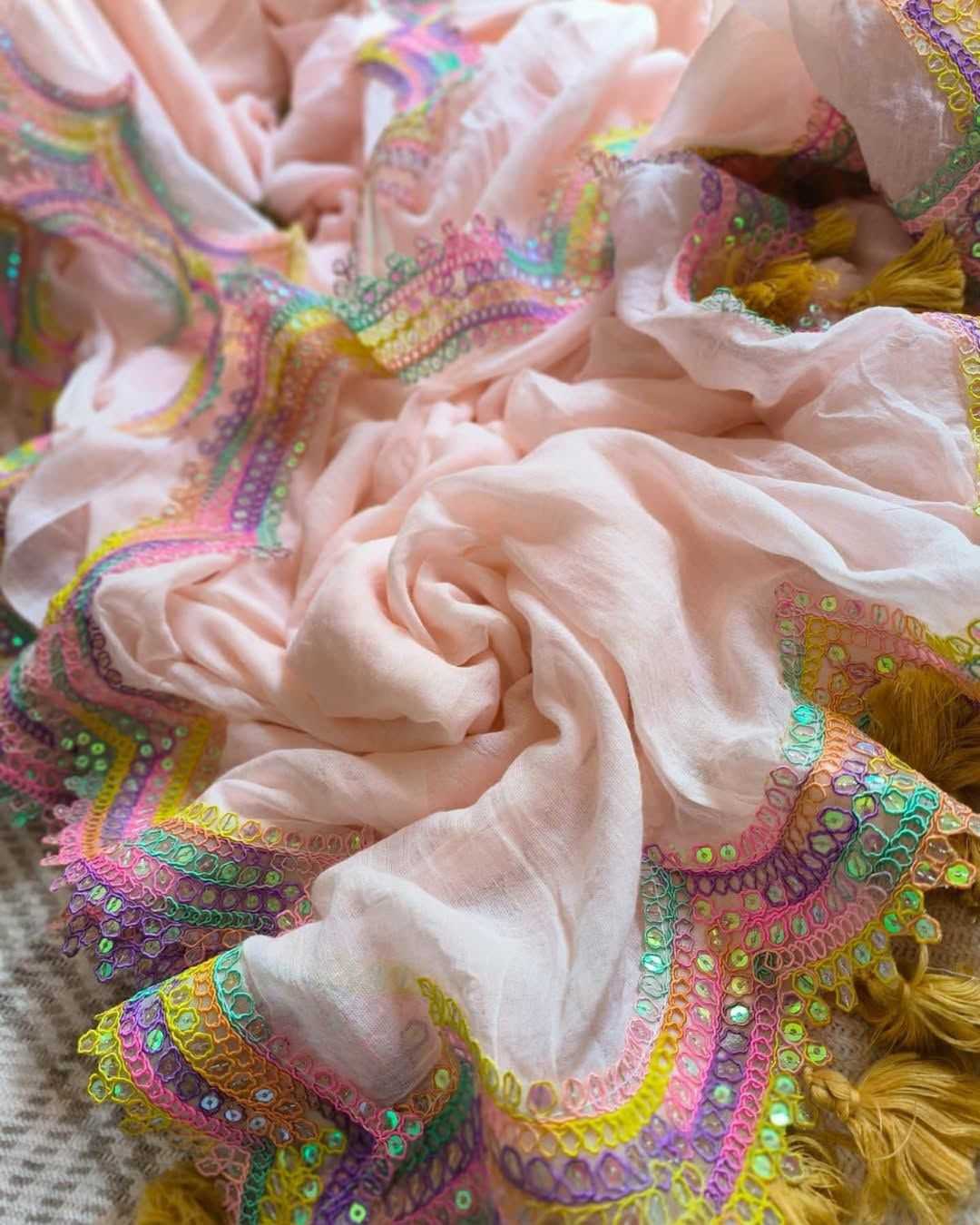 YNF Wholesale Chanderi Cotton Embroidered Sarees  | Surat Manufacturer