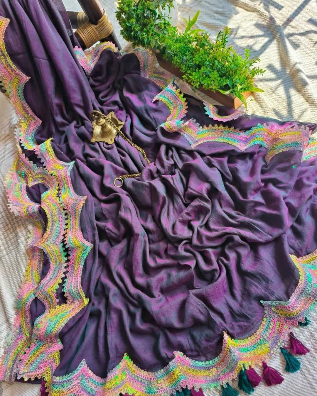 YNF Wholesale Chanderi Cotton Embroidered Sarees  | Surat Manufacturer