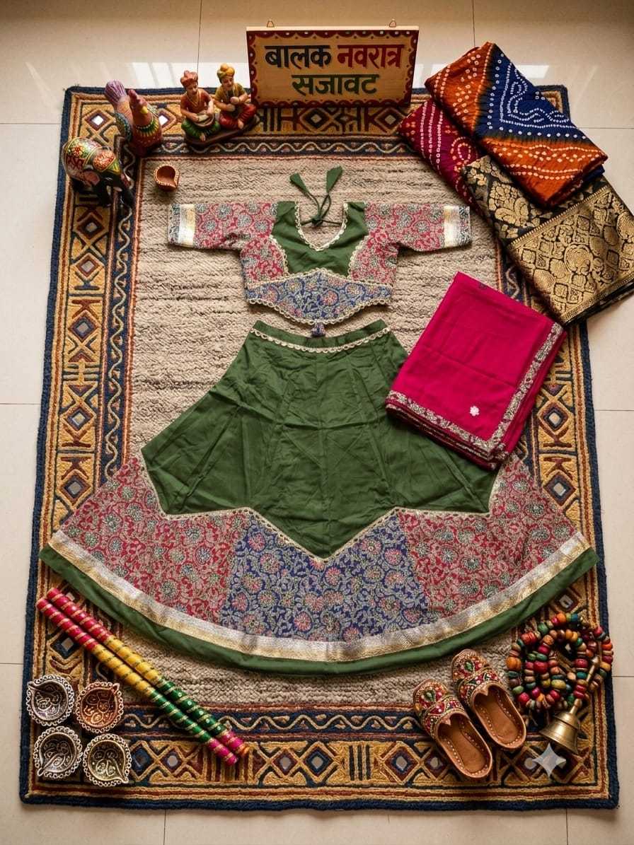 YNF Wholesale Cotton Kids Lehenga  | Surat Manufacturer