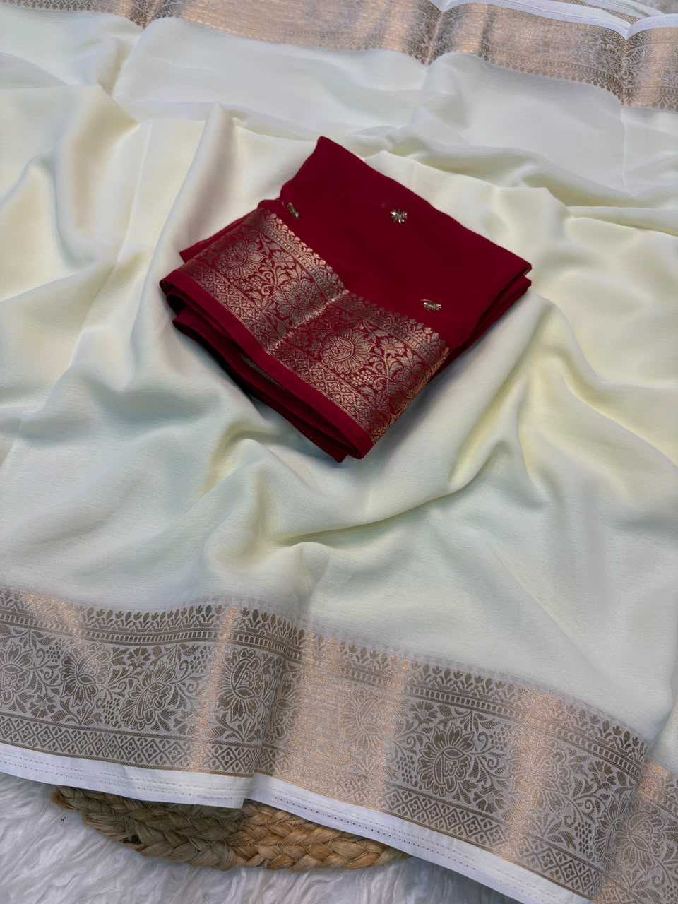 YNF Wholesale Chiffon Designer Sarees  | Surat Manufacturer