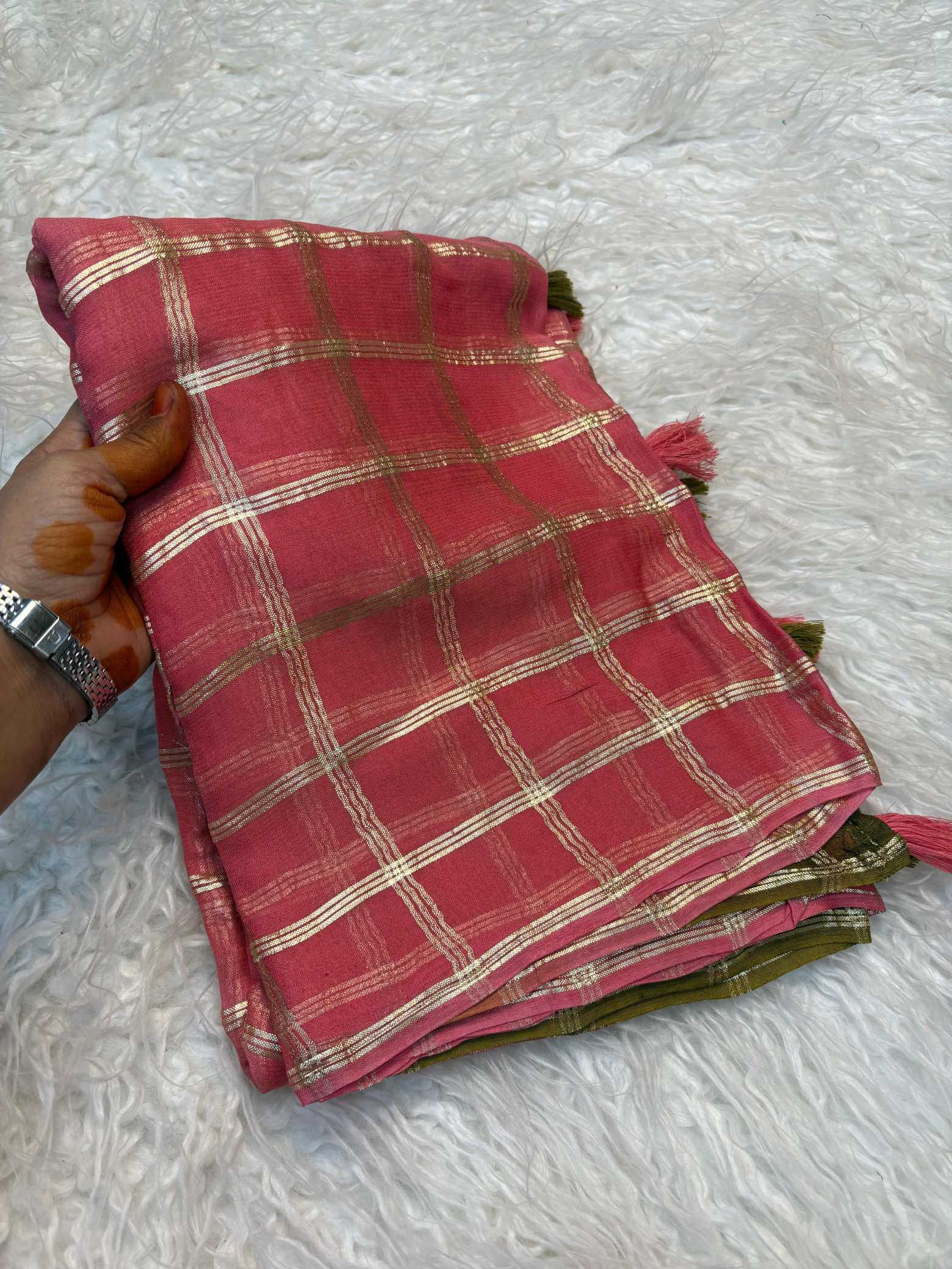 YNF Wholesale Pure Viscos Georgette Sarees  | Surat Manufacturer