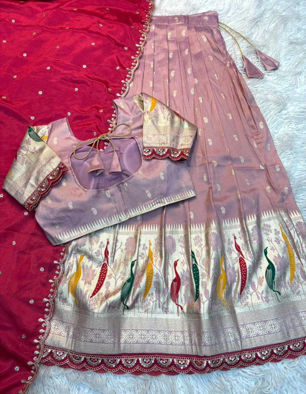 YNF Wholesale Tissue Designer Lehenga  | Surat Manufacturer