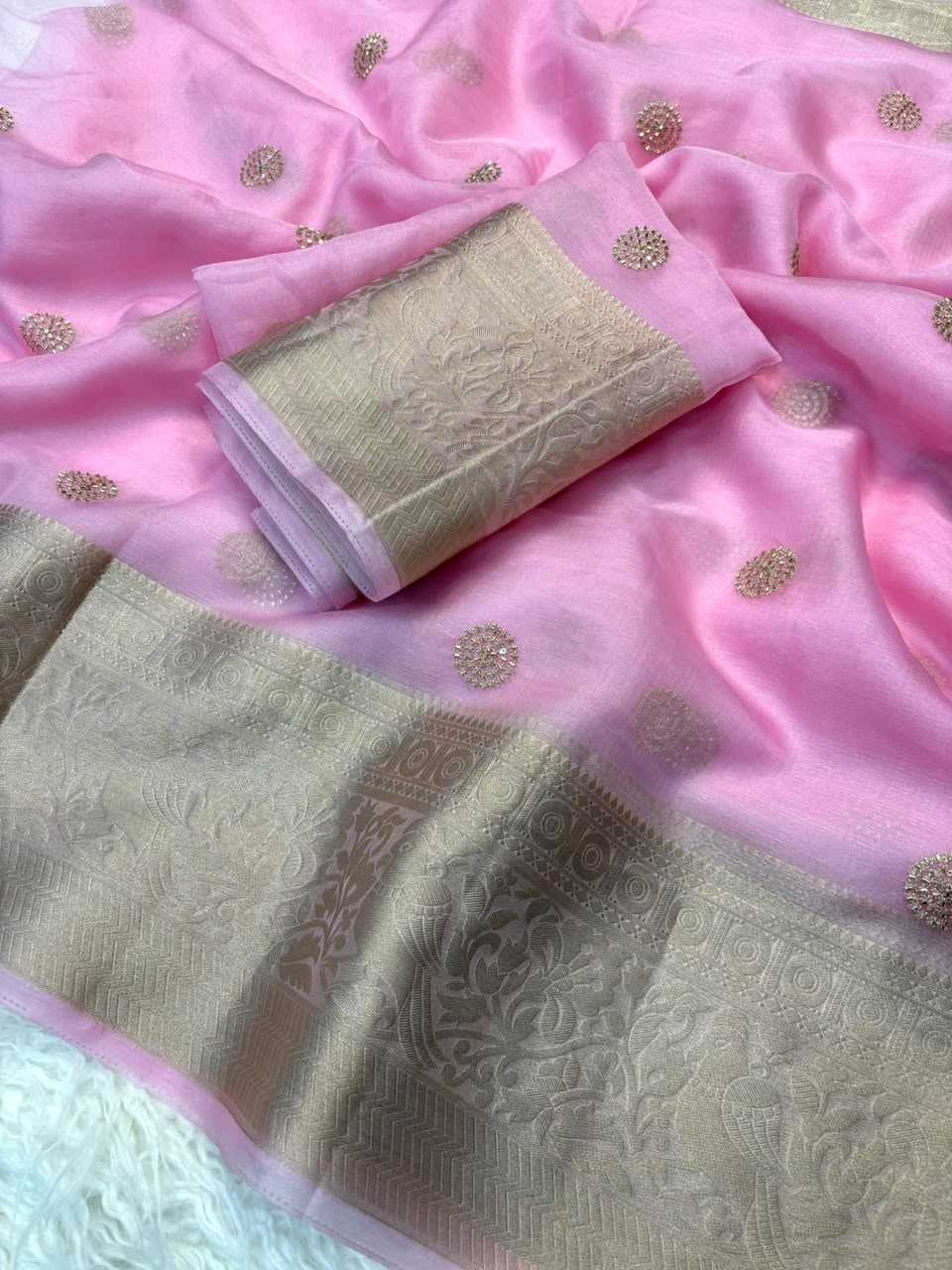 YNF Wholesale Organza Designer Sarees  | Surat Manufacturer