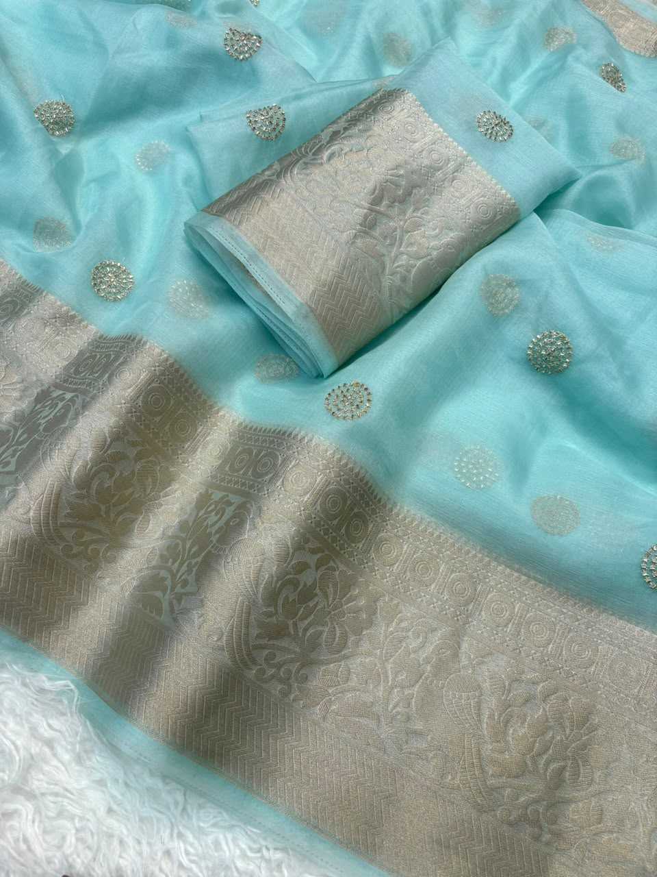 YNF Wholesale Organza Designer Sarees  | Surat Manufacturer