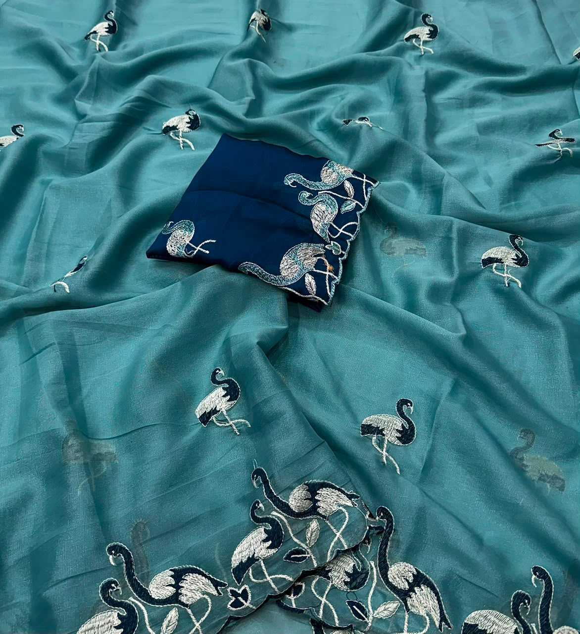 YNF Wholesale Georgette Designer Sarees  | Surat Manufacturer