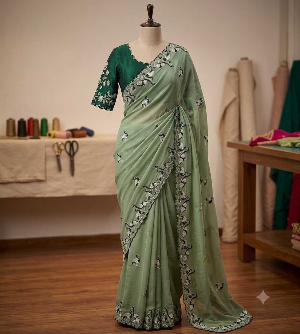 YNF Wholesale Georgette Designer Sarees  | Surat Manufacturer