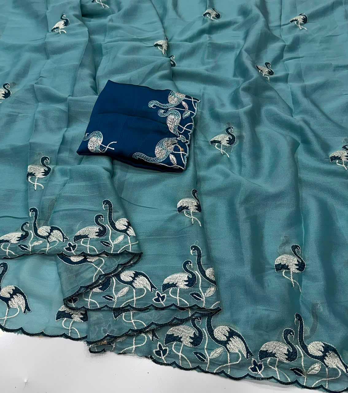 YNF Wholesale Georgette Designer Sarees  | Surat Manufacturer