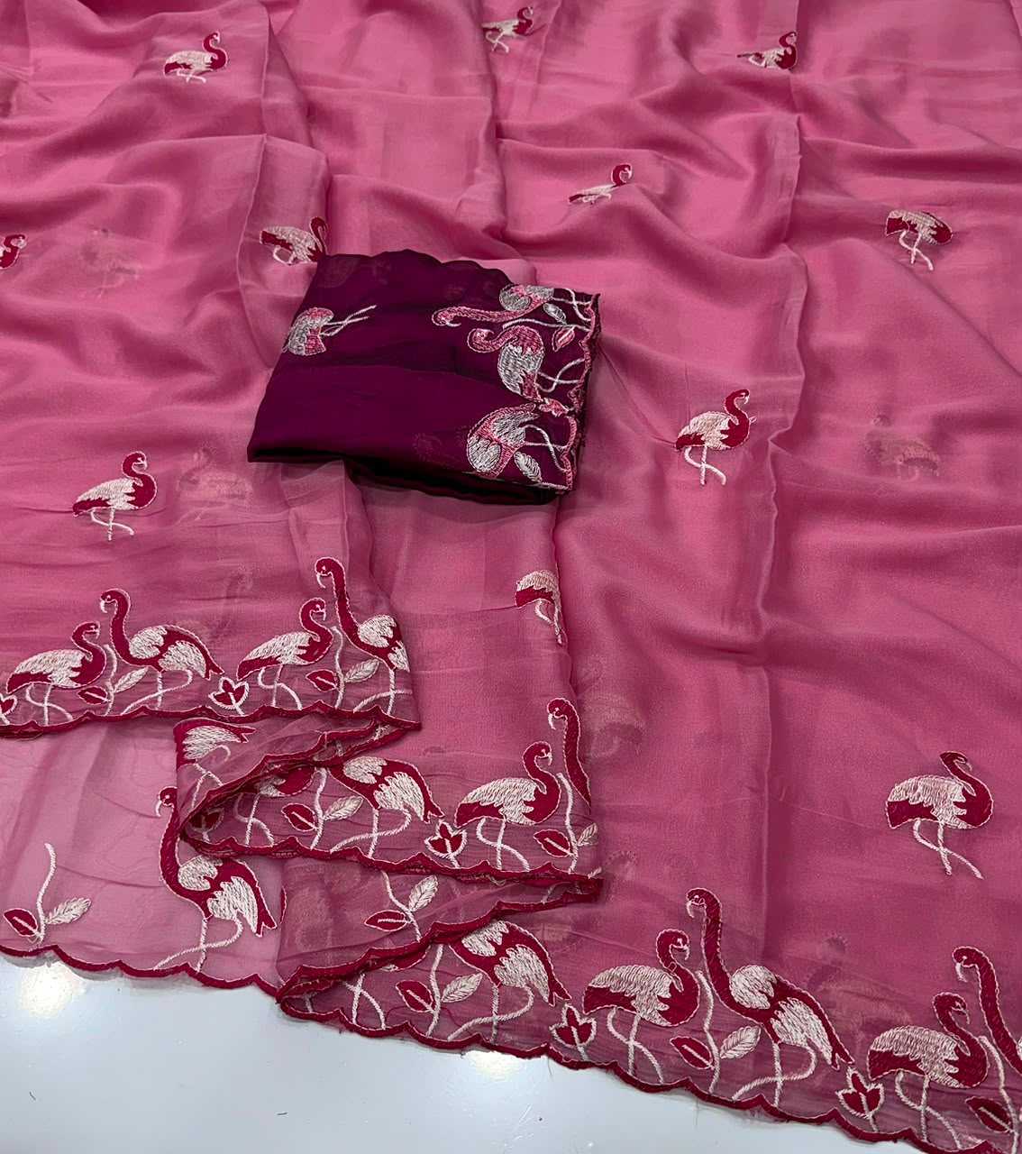 YNF Wholesale Georgette Designer Sarees  | Surat Manufacturer