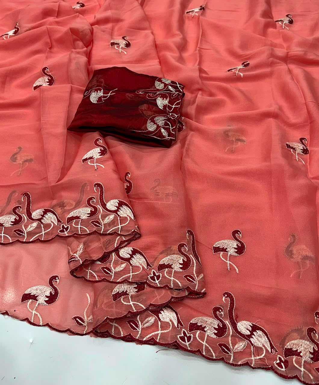 YNF Wholesale Georgette Designer Sarees  | Surat Manufacturer