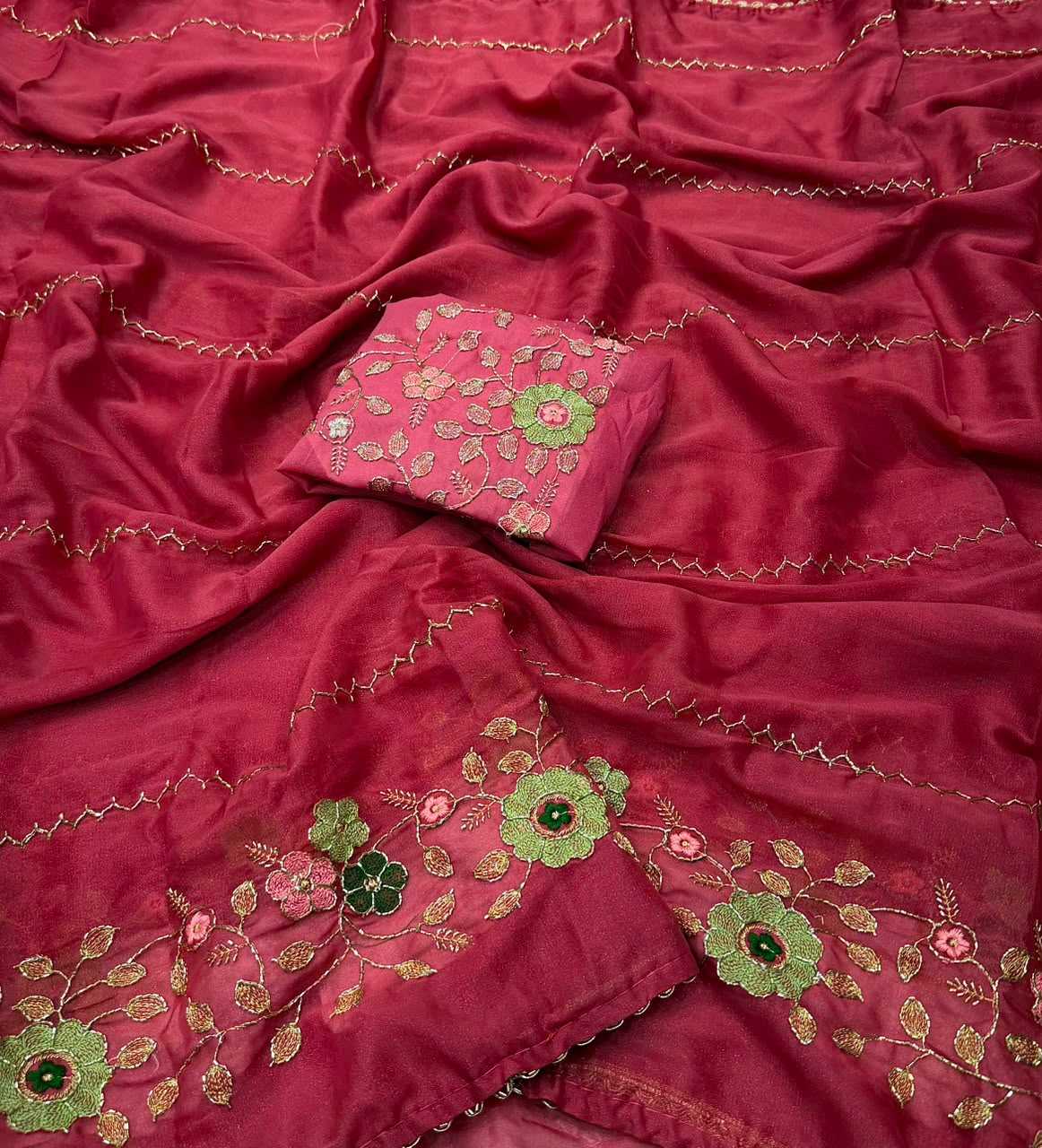 YNF Wholesale Georgette Party Wear Sarees  | Surat Manufacturer