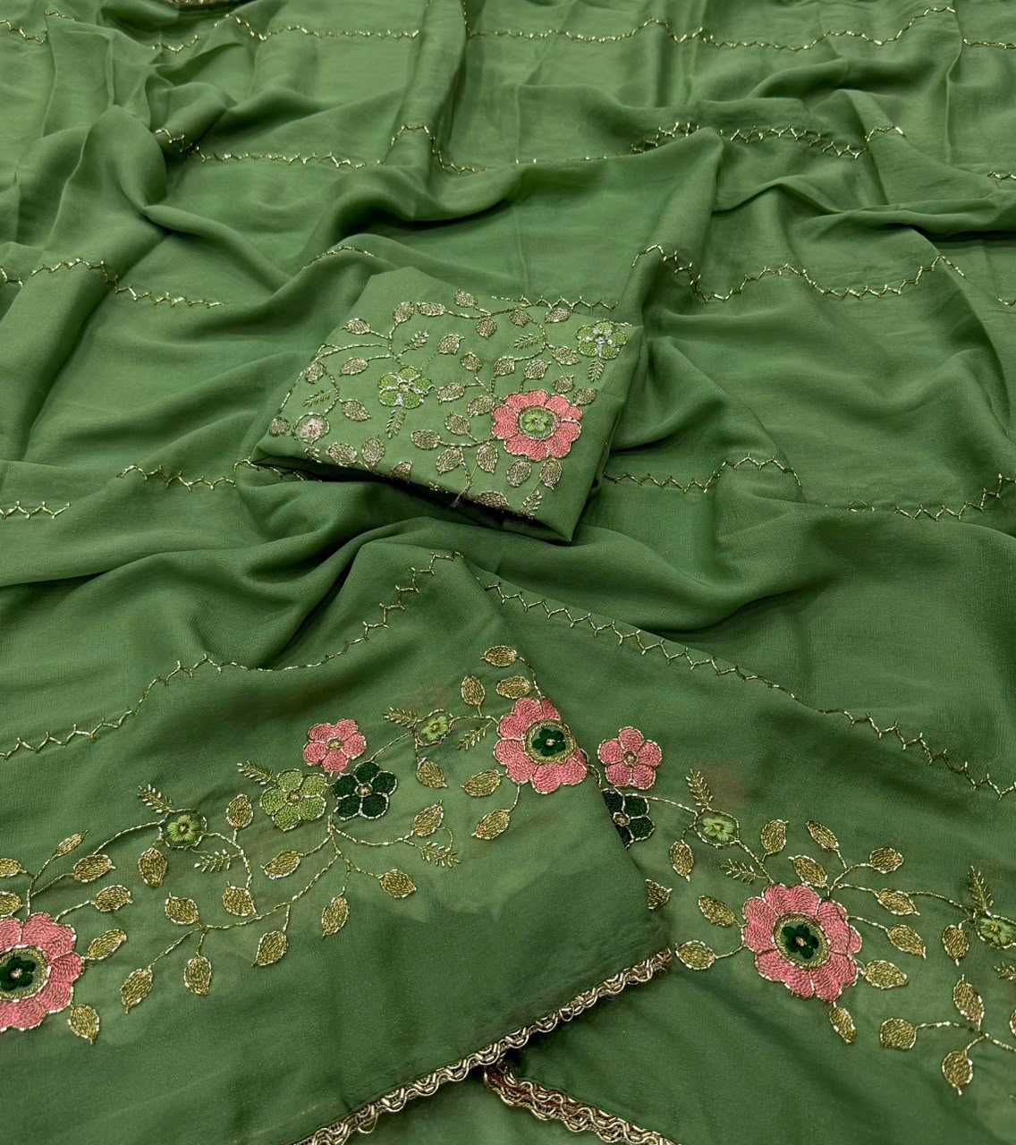 YNF Wholesale Georgette Party Wear Sarees  | Surat Manufacturer