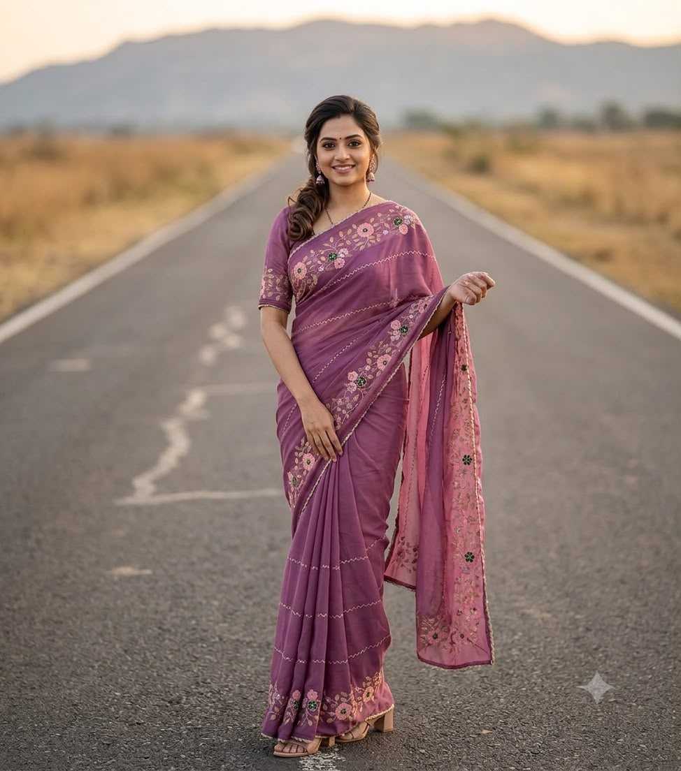 YNF Wholesale Georgette Party Wear Sarees  | Surat Manufacturer
