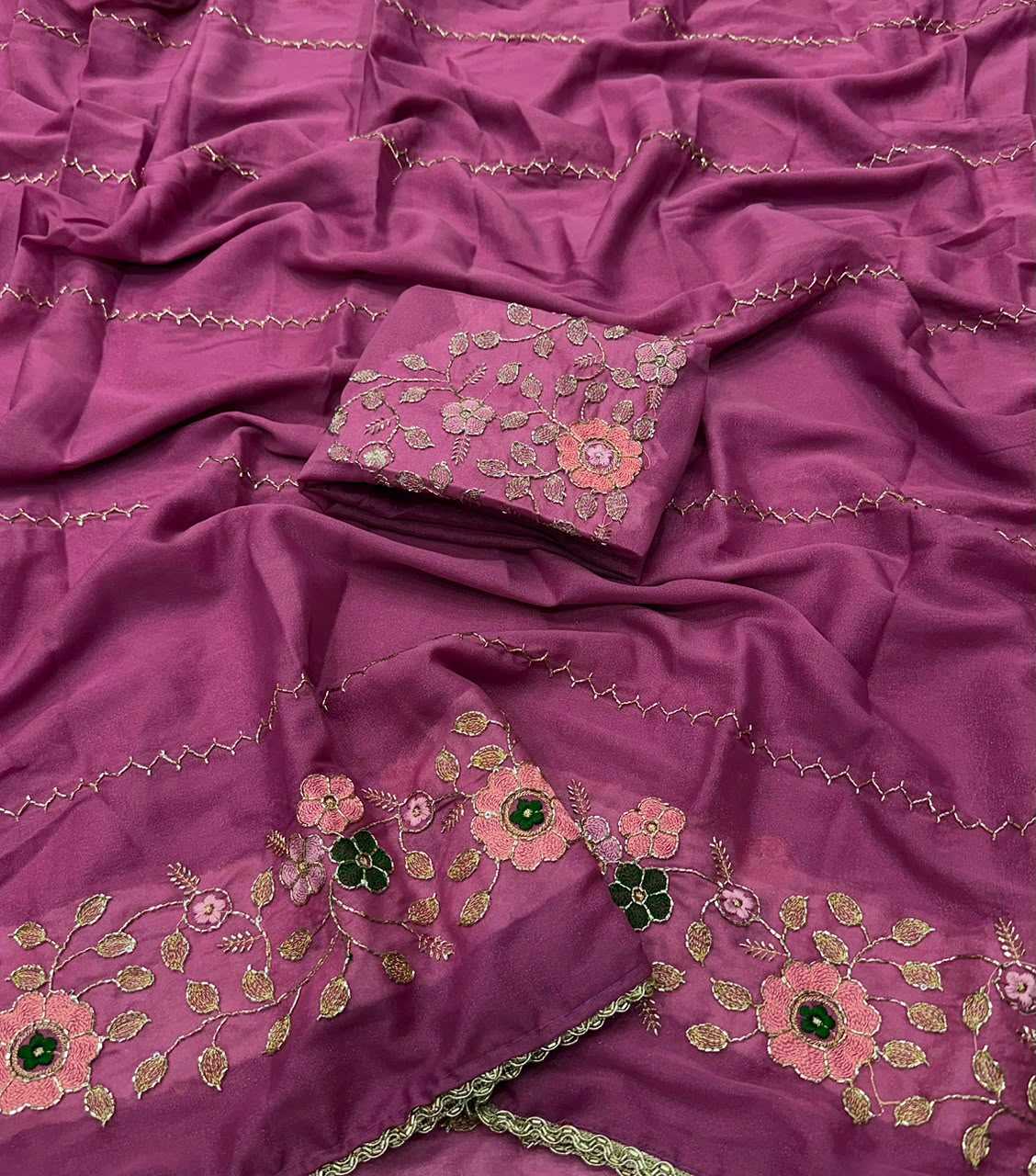 YNF Wholesale Georgette Party Wear Sarees  | Surat Manufacturer