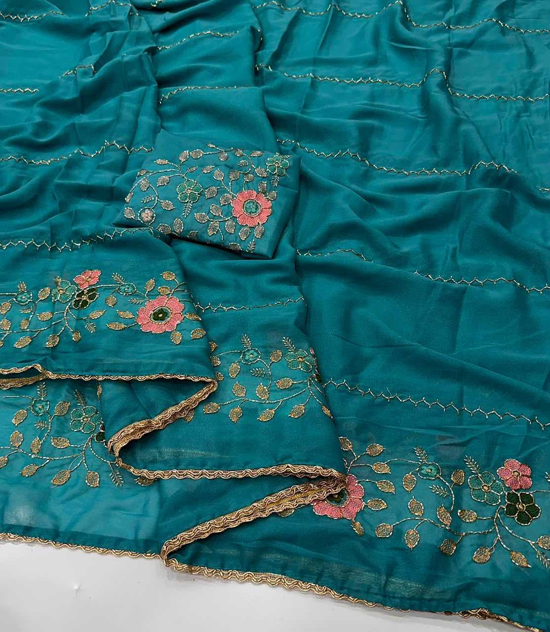 YNF Wholesale Georgette Party Wear Sarees  | Surat Manufacturer