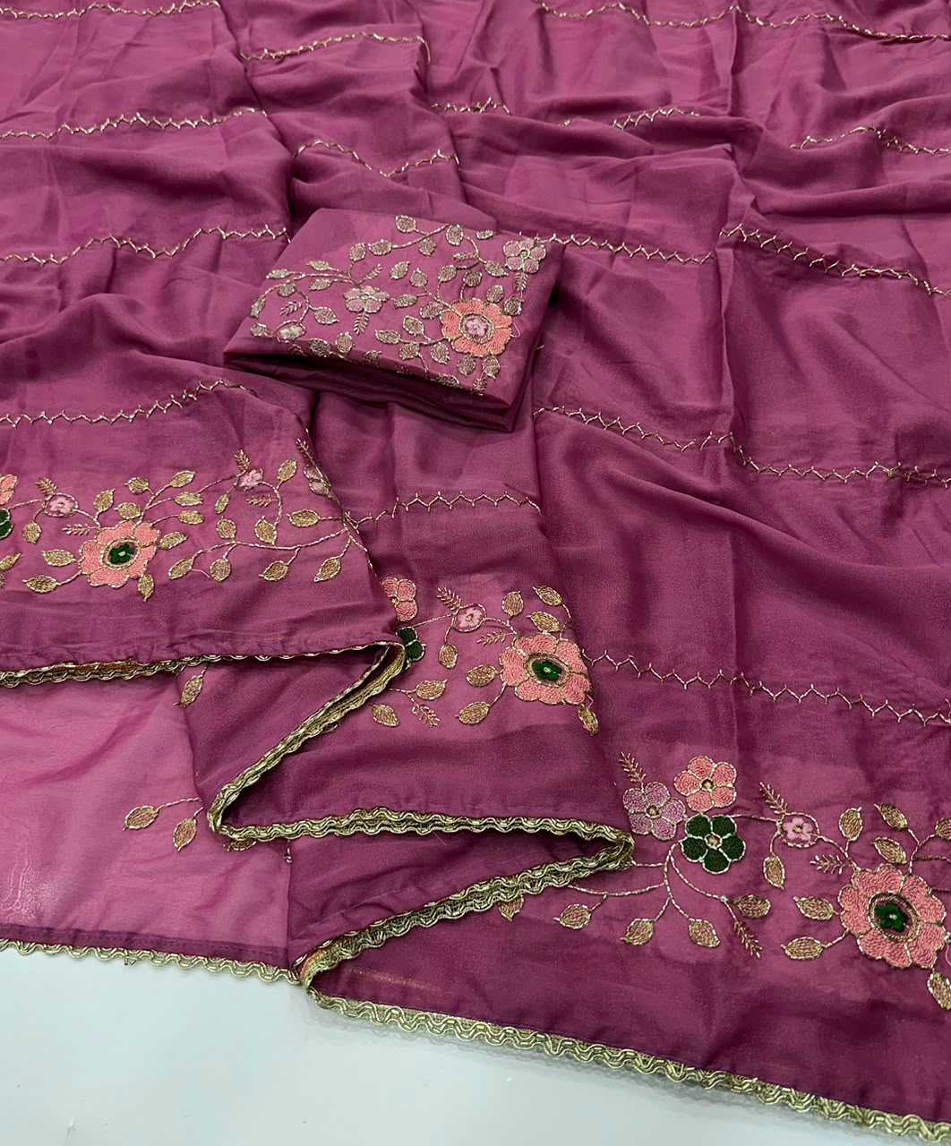 YNF Wholesale Georgette Party Wear Sarees  | Surat Manufacturer