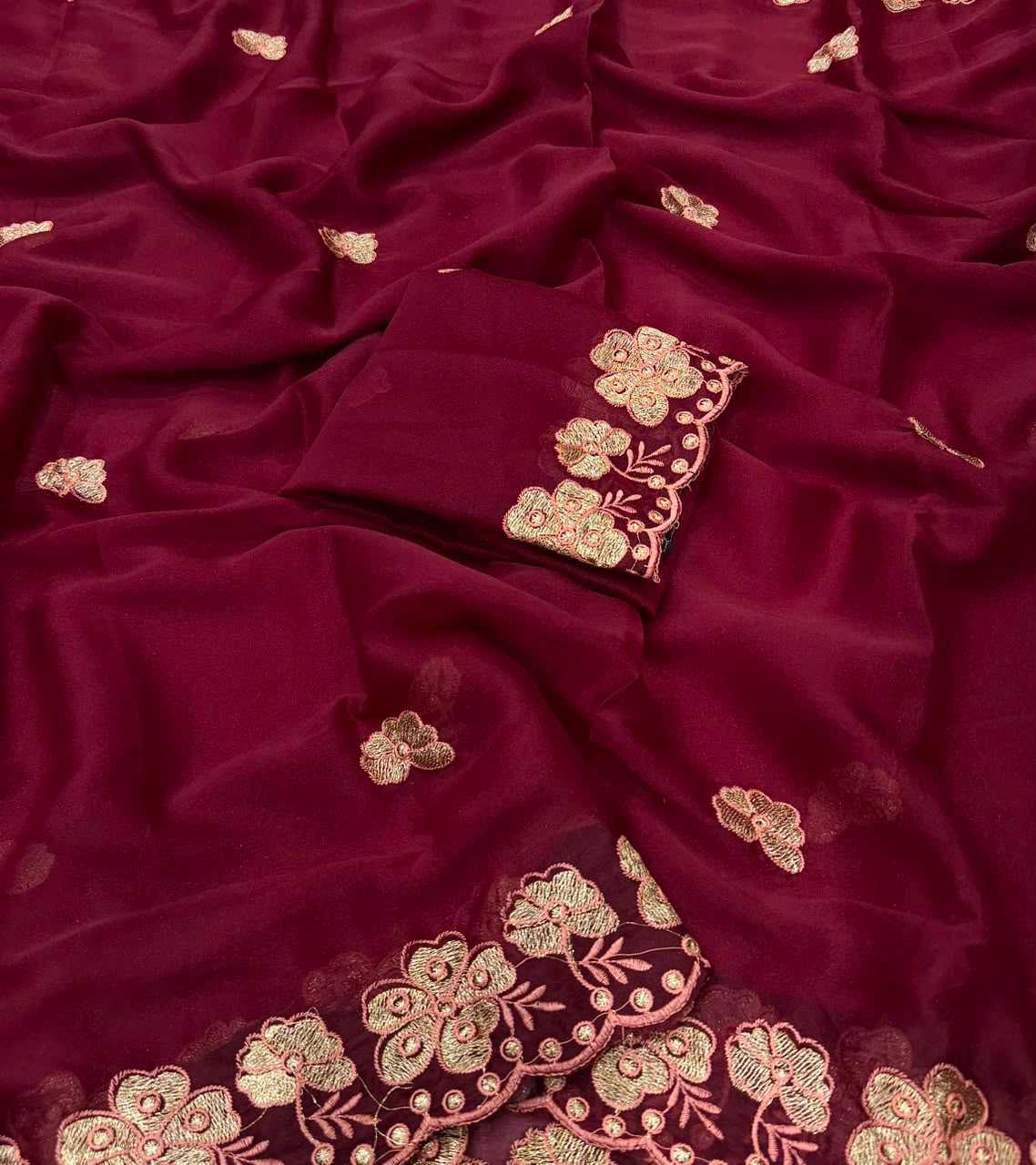 YNF Wholesale Georgette Party Wear Sarees  | Surat Manufacturer