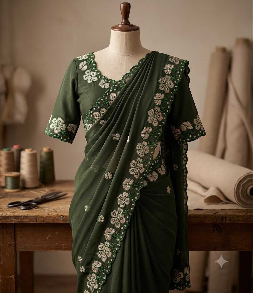 YNF Wholesale Georgette Party Wear Sarees  | Surat Manufacturer