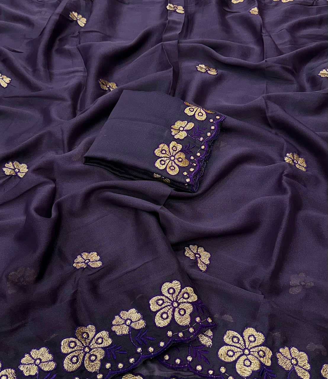 YNF Wholesale Georgette Party Wear Sarees  | Surat Manufacturer