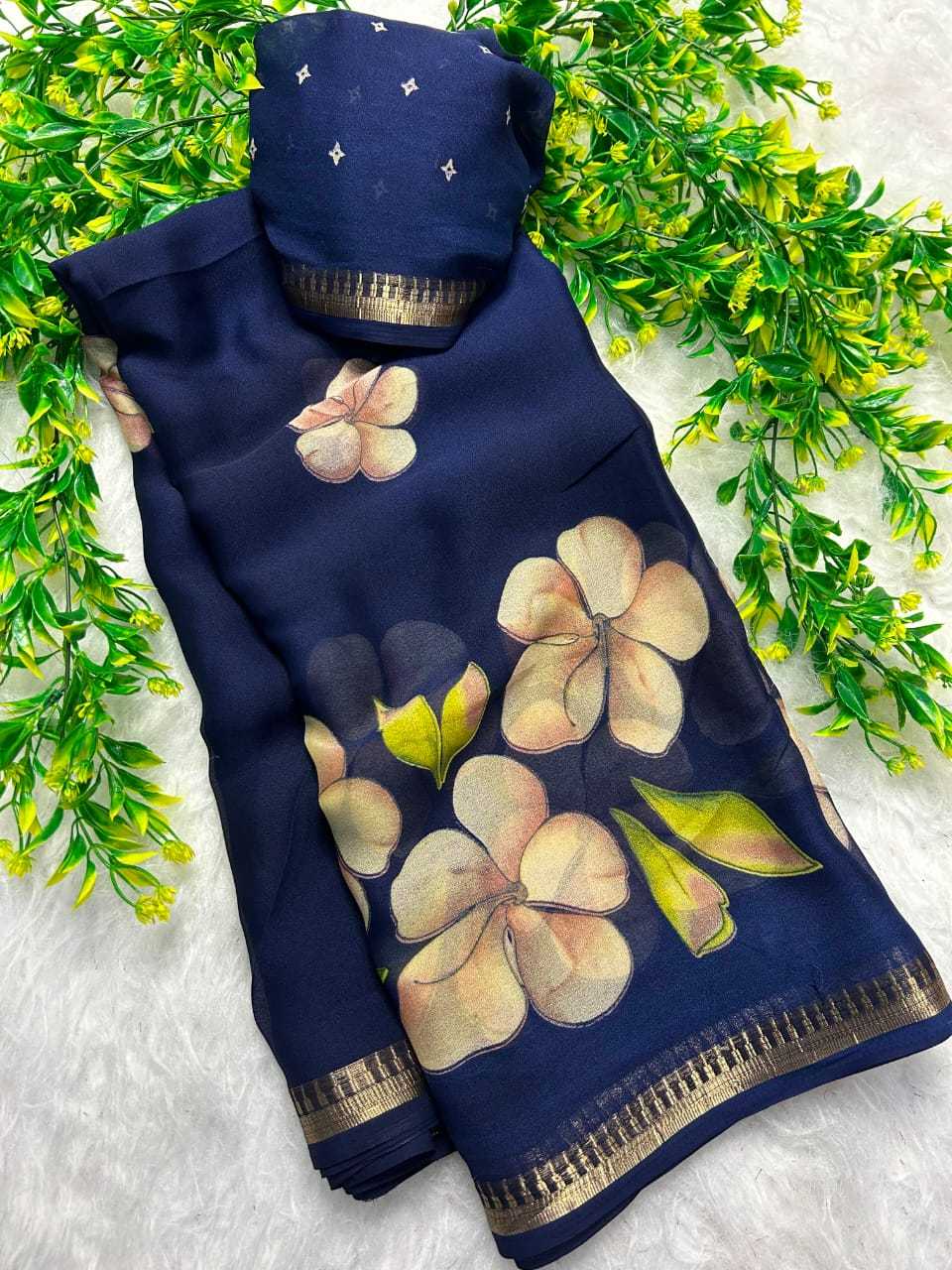 YNF Wholesale Dull Moss Designer Sarees  | Surat Manufacturer