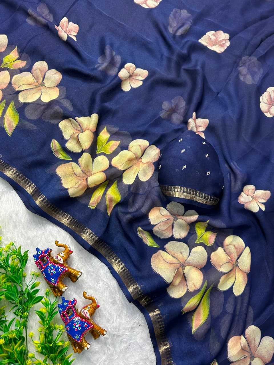 YNF Wholesale Dull Moss Designer Sarees  | Surat Manufacturer