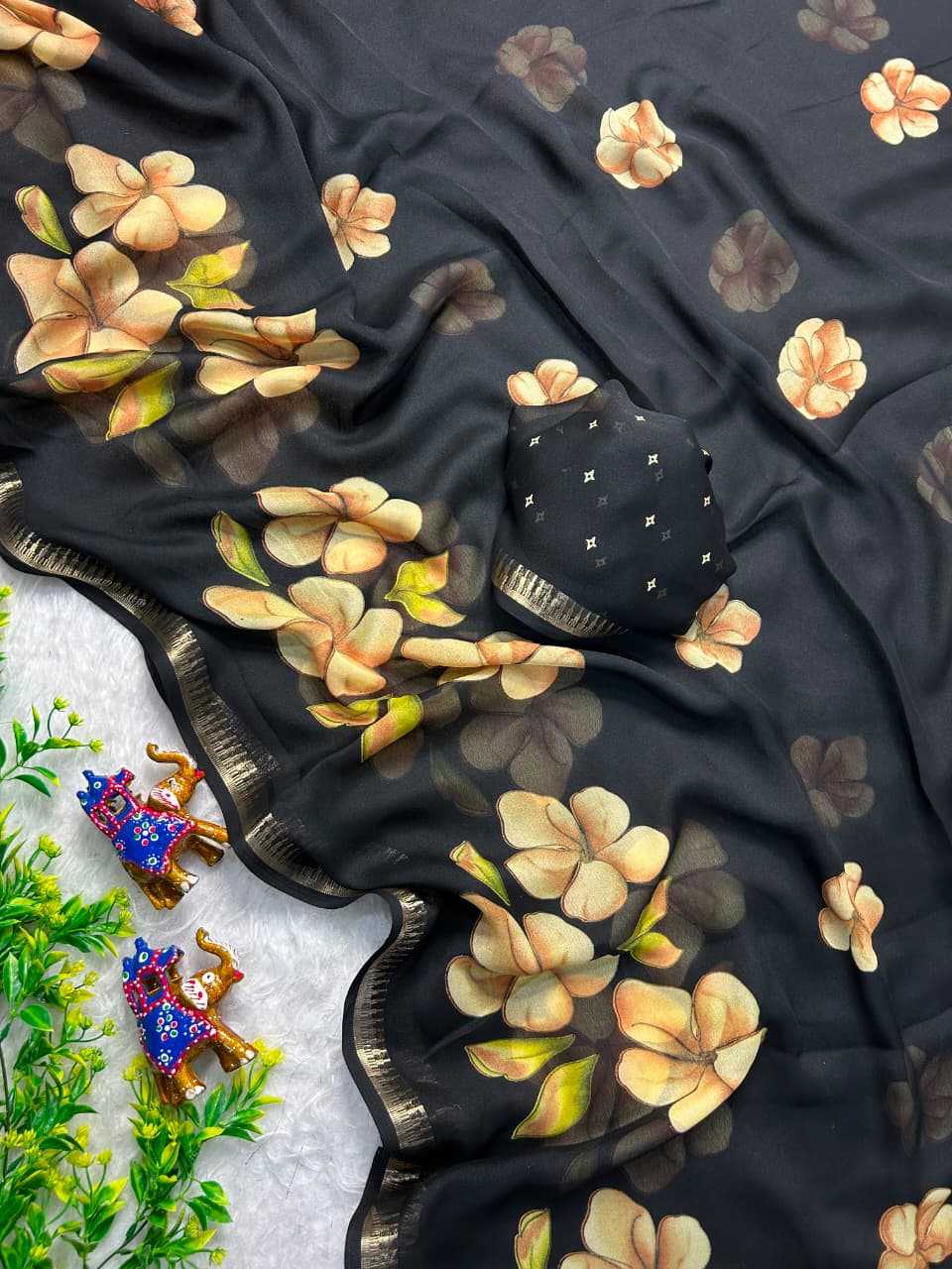 YNF Wholesale Dull Moss Designer Sarees  | Surat Manufacturer
