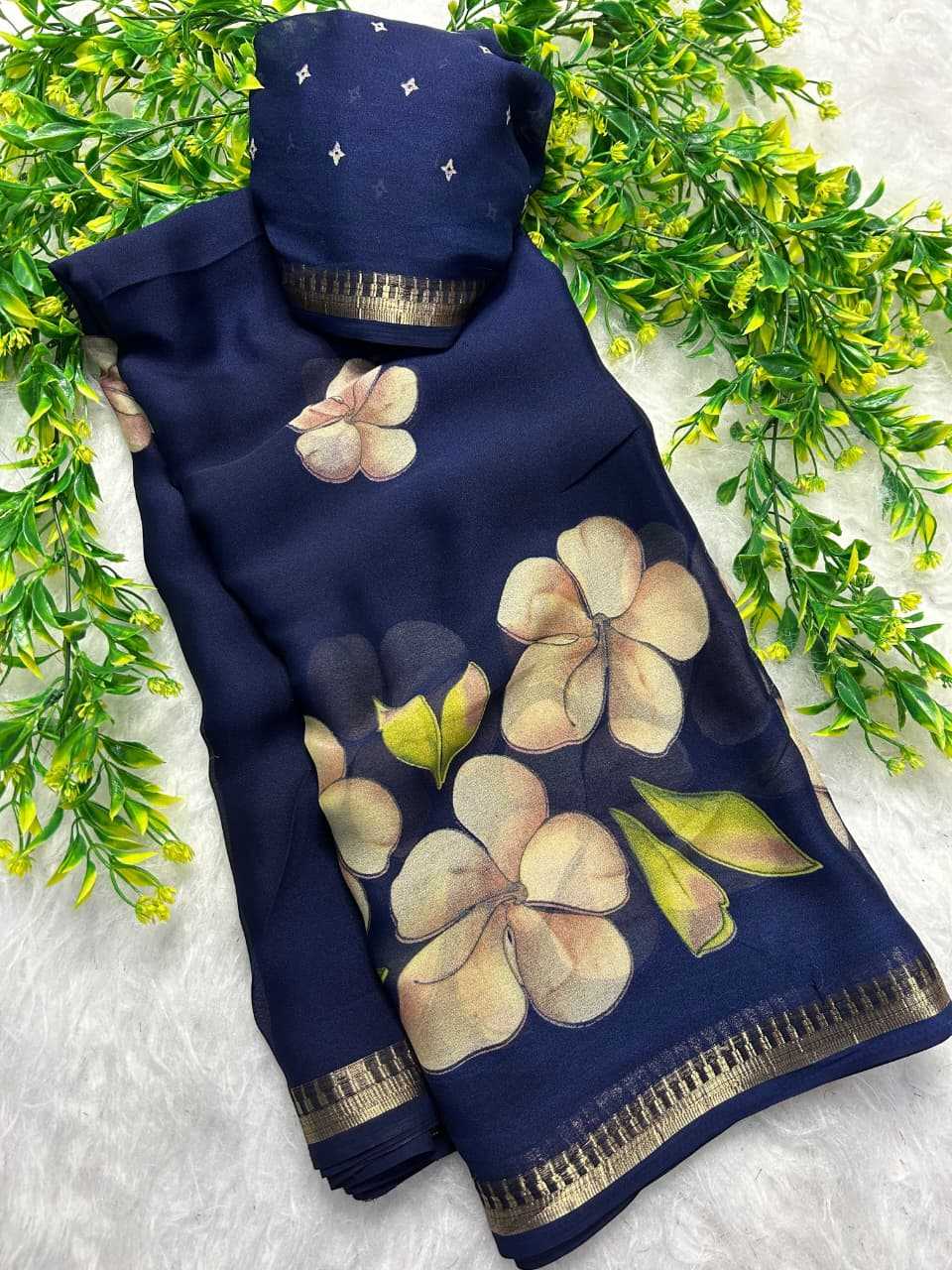 YNF Wholesale Dull Moss Designer Sarees  | Surat Manufacturer