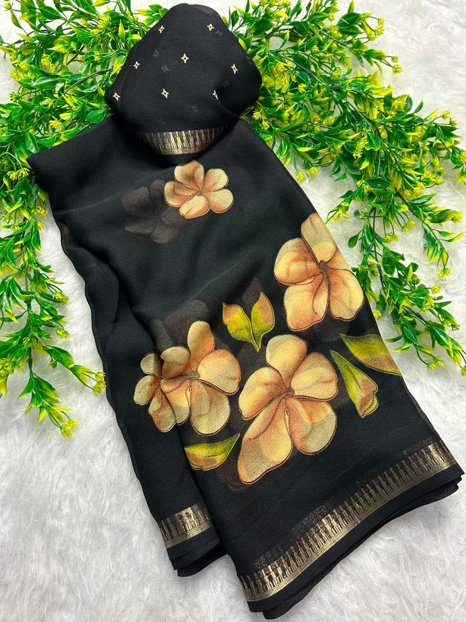 YNF Wholesale Dull Moss Designer Sarees  | Surat Manufacturer
